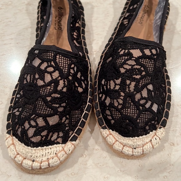Black lace espadrilles - Picture 4 of 4